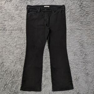 Levi's Jeans Women's 33 Black 315 Shaping Bootcut Stretch Denim